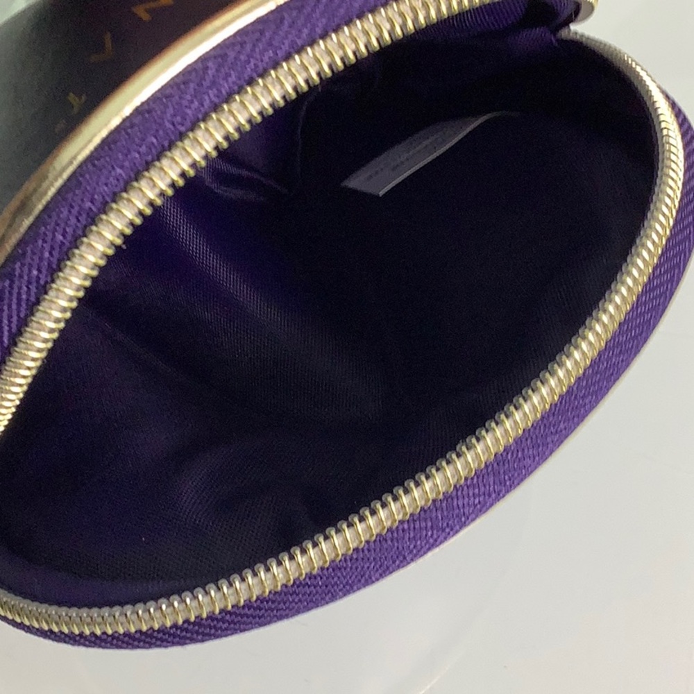 Monat Purple oversized top zippered shoulder purse bag & Cosmetic pouch NWOT - Picture 10 of 14